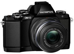 Olympus OM-D E-M10 Compact System Camera with 14-42mm EZ Lens Kit (Black) - International Version (No Warranty)