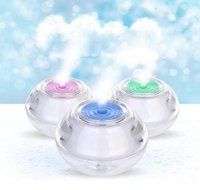 Crystal Mini USB Humidifier LED Light Ultrasonic Diffuser Aromatherapy Air Purifier (Pink) N8