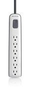 Belkin 6-Outlet AV Power Strip Surge Protector with 2.5-Foot Power Cord, 600 Joules (BV106000-2.5) N2