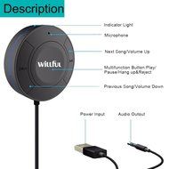Willful Bluetooth Receiver- Wireless Audio Adapter HiFi Music Streaming Receiver with 3.5 mm Stereo Output for... N13