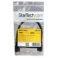 StarTech.com 0.3m 1ft Short High Speed HDMI Cable - Ultra HD 4k x 2k HDMI Cable - HDMI M/M - 30cm HDMI 1.4 Cable...