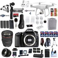 Professional Photographer / Videographer Kit - DJI Phantom 4 + OSMO 4K Starter Kit + Canon 80D DSLR + Canon 24...