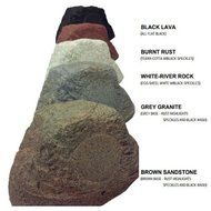 Stereostone Outdoor Speaker Sierra Stealth 6.5 125 Watt Rock Speaker (Black Lava) N2