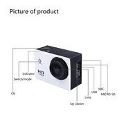 Ceweal&reg; CW-54040_1 Hot SJ4000 12MP 720P Helmet Sports DVR DV Video Car Cam Full HD DV Action Waterproof 30M IP68...