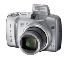 Canon Powershot SX110IS 9MP Digital Camera with 10x Optical Image Stabilized Zoom (Silver) N9