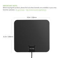 Pictek HDTV Antenna, Indoor Digital TV Antenna 35Miles, with Al Material for Signal Reception