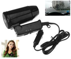 Small 12V Black Compact Travelling Festival &amp; Camping Portable In Car Hair Dryer N4