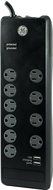 GE 13476 Surge Protector, 10 Outlets, 3000J, 2 USB Ports (2.1A), 6' Cord N6