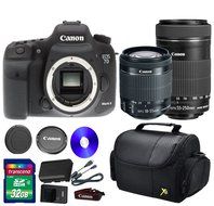 Canon 7D Mark II DSLR Camera +18-55mm IS STM Lens +EF-S 55-250mm f/4-5.6 IS STM Lens + 32 GB SDHC Memory Card...