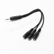 eBayson 3.5mm (1/8") TRS 1 Male To 3 Female 3 Way Stereo Headphone Splitter N3