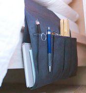 HUJI Black Remote Control Pocket Organizer Holder Caddy (1, BLACK) N2