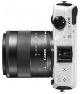 Canon EOS M (White) and EF-M 22mm STM Lens and EF-M18-55mm IS STM Lens N4