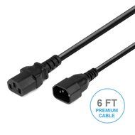 3 Pack - 3ft High Performance Premium Power Supply Cable NEMA5-15P to IEC C13 - Universal Connection Supports... N2