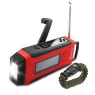 [2016 Upgraded Version] ELECLOVER Portable Dynamo Emergency Solar Crank AM/FM/NOAA(WB) Weather Radio with LED... N20