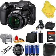 Nikon COOLPIX L840 Digital Camera with 38x Optical Zoom and Built-In Wi-Fi (Black) + Case+16 GB Card+Reader +...