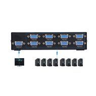 E-SDS 2-Port VGA Switch 2 In 1 Out Support Widescreen for Monitor Sharing Switching N4