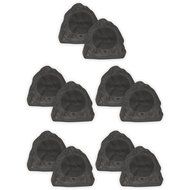 Theater Solutions 10R6L Outdoor Lava 6.5" Rock 10 Speaker Set for Patio Pool Spa Yard Garden