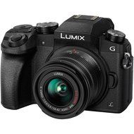 Panasonic Lumix DMC-G7 4K Wi-Fi Digital Camera &amp; 14-42mm (Black) with 45-150mm Lens + 64GB Card + Case + Flash... N10