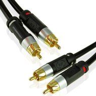 Mediabridge Stereo Cable with Left and Right Audio (6 Feet) - RCA to RCA Gold-Plated Connectors - (Part# MPC-ALR... N4
