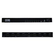 Aoken 1x8 8 Ports HDMI Powered Splitter for Full HD 1080P &amp; 3D Support (One Input To Eight Outputs)