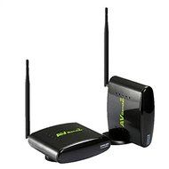 Goliton 2.4G Wireless AV TV Audio Video Transmitter and Receiver Wireless IR Remote Extender 350M Support 4 groups... N2