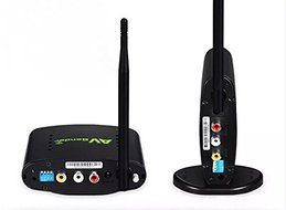 Goliton 2.4G Wireless AV TV Audio Video Transmitter and Receiver Wireless IR Remote Extender 350M Support 4 groups... N3