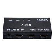 Aoken 1x8 8 Ports HDMI Powered Splitter for Full HD 1080P &amp; 3D Support (One Input To Eight Outputs) N4