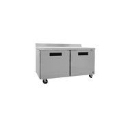 Hoshizaki CRMR60-W 60&quot; Commercial Series Worktop Refrigerator with 17.55 cu. ft. Capacity Stainless Steel Exterior...