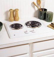 GE JP202DWW 21" White Electric Coil Cooktop