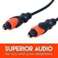 ECHOGEAR 6' Digital Optical Audio Toslink Cable - 6 feet - Perfect for a Soundbar or Audio Video Receiver - ECHO-ACOA6