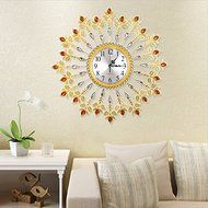 Modern creative metal mute quartz clock/ Golden set auger bracket clock/ European contracted clock N2