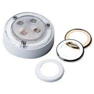 Innovative Lighting 4-LED 3 Round Interior Light - White, Chrome &amp; Gold Trim Rings consumer electronics
