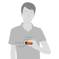 Panasonic wearable camera Orange HX-A1H-D - International Version (No Warranty) N2