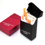 Bleiou 2PCS Aluminum 20 Pieces Cigar Cigarette Tobacco Holder Storage Case Pocket Box Auto High-grade Men's Cigarette...