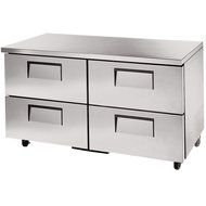 True TUC-60D-4 Under Counter Refrigerator 60&quot; 2 Section 4 Drawers