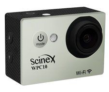 Scinex&reg; WPC10 16GB WiFi HD 1080P 12MP Waterproof Sports Camera + Telescope Pole and Mounts - US Warranty (Silver) N3