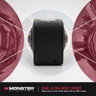 Monster Vision 360 Camera 1080p 60 fps Action Camera, 16GB MicroSD included, Ultra Wide Angle, WiFi Enabled [CAMVI...