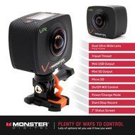 Monster Vision 360 Camera 1080p 60 fps Action Camera, 16GB MicroSD included, Ultra Wide Angle, WiFi Enabled [CAMVI... N4