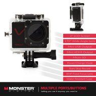 Monster Vision 360 Camera 1080p 60 fps Action Camera, 16GB MicroSD included, Ultra Wide Angle, WiFi Enabled [CAMVI... N7