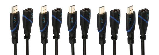 High Speed HDMI Cable With Ethernet - 3 Feet, CL3 Certified - Supports 3D and Audio Return Channel, 10-Pack N2
