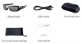 MV-8GBP: i.Trek MEGASight 3 Polarized Sport Sunglasses with built-in High Definition 720P Video recorder and still...