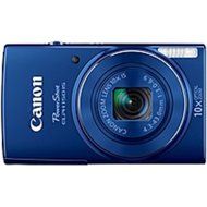 Canon PowerShot 150 IS 20 Megapixel Compact Camera - Blue - 2.7 LCD - 16:9 - 10x Optical Zoom - 4x - Optical (... N2