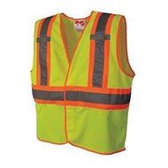 Hi Vis Vest, Class 2,2XL/3XL, Lime - 1 Each by Viking