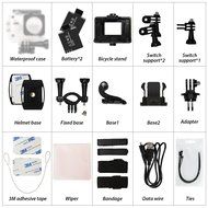 DBPOWER Waterproof Action Camera 12MP 1080P HD with 2 Batteries and Free Accessories Kit(Wifi Black) N5