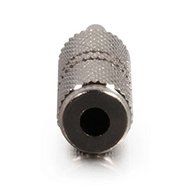 C2G / Cables To Go 40634 3.5mm Stereo Male to 3.5mm Mono Female Adapter (Metallic Silver) N2