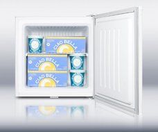 Summit FS21L 19&quot; Accucold Medical Upright Freezer with 1.4 cu. ft. Capacity Factory Installed Lock One-Piece Interior... N3
