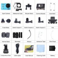 Andoer 2" Ultra-HD LCD 4K 25FPS 1080P 60FPS Wifi Cam FPV Video Output 16MP Action Camera 170&deg;Wide-Angle Lens with... N9