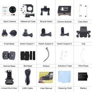 Andoer 2" Ultra-HD LCD 4K 25FPS 1080P 60FPS Wifi Cam FPV Video Output 16MP Action Camera 170&deg;Wide-Angle Lens with... N14