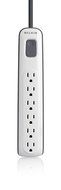 Belkin 6-Outlet AV Power Strip Surge Protector with 2.5-Foot Power Cord, 600 Joules (BV106000-2.5) N4