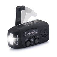 [2016 Upgraded Version] ELECLOVER Portable Dynamo Emergency Solar Crank AM/FM/NOAA(WB) Weather Radio with LED... N22
